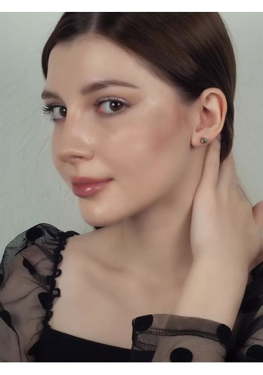 Lair Prazolit Taşlı Gümüş Çivili Küp 188908792 Diğer