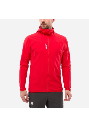 Millet Fusıon Xcs H Erkek Kapşonlu Polar Ceket Tam Fermuarlı Mıv9394 0335 Kırmızı