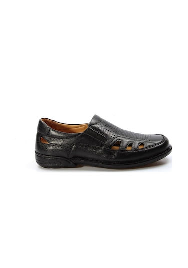 Fast Step Hakiki Deri Ortopedik Erkek Klasik Sandalet 662ma118kt 001