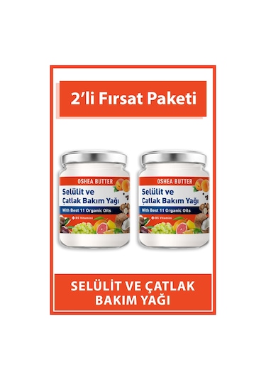 Oshea Butter Selülit Ve Çatlak Yağı İkili Paket