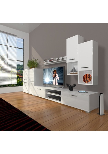 Decoraktiv Eko 6da Mdf Dvd Tv Ünitesi Tv Sehpası Beyaz