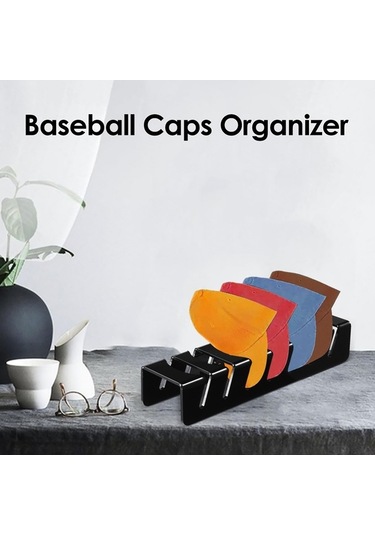 Flybuy 14 Adet Akrilik Şapka Askılığı - Kurumsuz, Yer Tasarruflu Şapka Organizatörü Siyah Reedark Beyzbol Şapka Askısı, Odanızı Düzenleyin Siyah