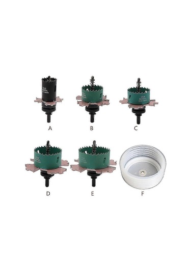 Alçıpan Delik Delme Seti 50x80x3 Downlight Delik Testeresi Kesici Matkap Ucu Delik Kesici Diğer