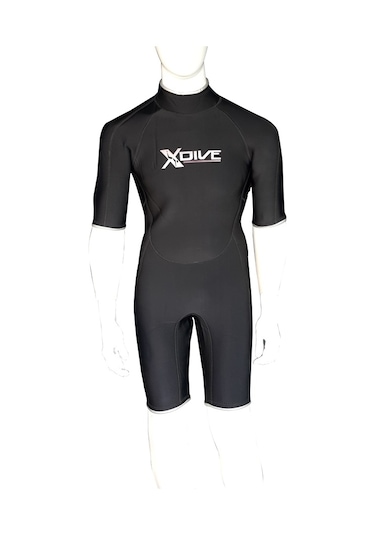 Xdive Aqua Men 3mm Dalış Shorty-std Siyah