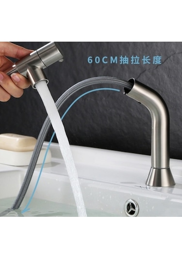 Maoyaya İnox Soğuk Su Musluğu, Tek Kolu Lavabo Musluğu İnox