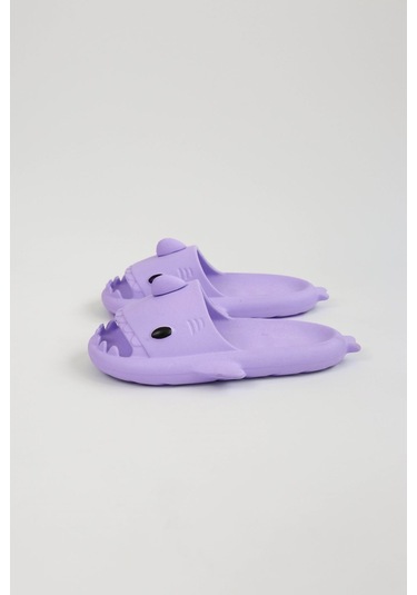 Wagoon Wg500 Köpekbalığı Mor Unisex Tam Ortopedik Terlik Shark Slides Mor