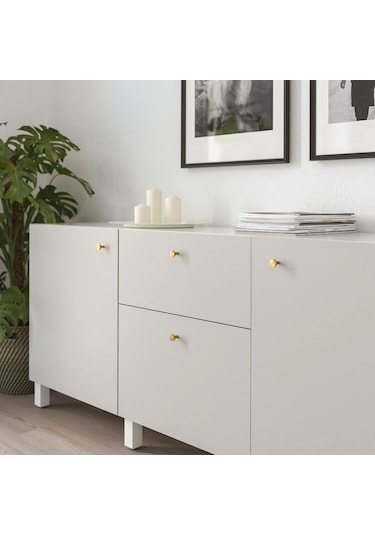 Ikea Bagganäs Topuz 21 Mm, 2 Adet Altın