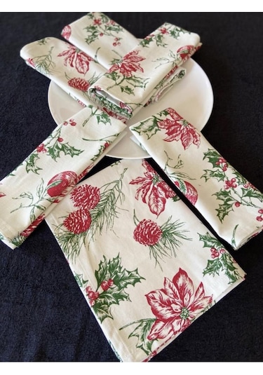 Taç Outlet 6'lı Kumaş Peçete 40x53 CM Çok Renkli