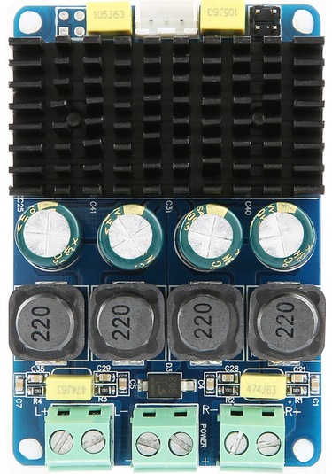 Wezone Tda7498 Çipli Hf20 Modeli 2x100w Çift Kanal D Sınıfı Güç Amfi Kartı, Dc 8-32v Girişi, Yüksek Verim Ve Ses Kalitesi