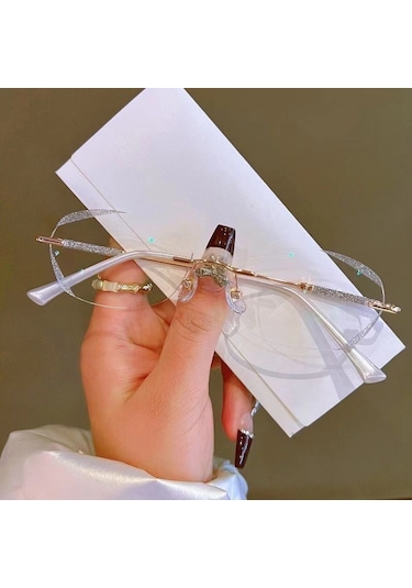 Shineyee Hafif Metal Çerçeveli Gümüş Renkli 350 Derece Okuma Gözlüğü, Tüm Yüz Şekillerine Uygun