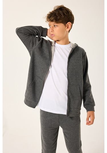 Rolypoly Erkek Çocuk Gri Sweatshirt Gri