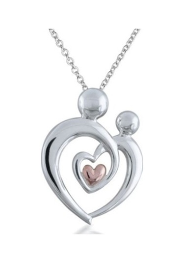 Gümüş Anne Çocuk Kolye (32055697)