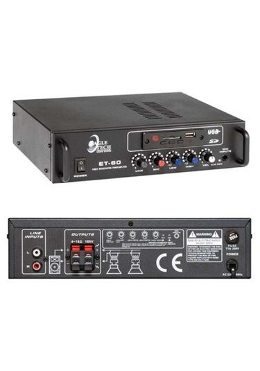 4 Lü Siyah Tavan Hoparlörlü Ses Sistemi Paketi Güçlü Ses Performansı