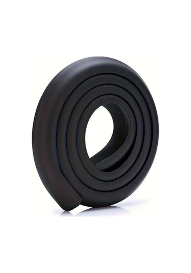 Dashanshop 78.74 İnç Uzun L Şekilli Köşe Koruyucu Siyah Masa Ve Duvar Kenarı Çarpma Önleyici Şerit Siyah