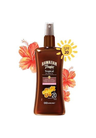 Hawaiian Tropic SPF 20 Protective Dry Spray Oil 200 ML