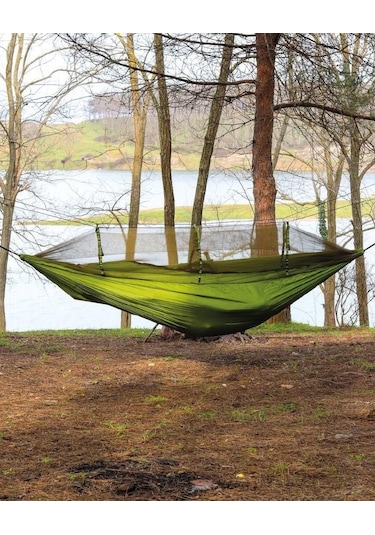 Nurgaz Campout Cibinlikli Hamak Yeşil