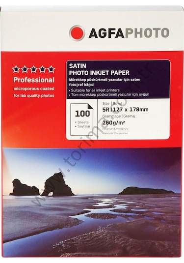 Agfa Photo Inkjet Kağıt 13X18Cm Satin Mat