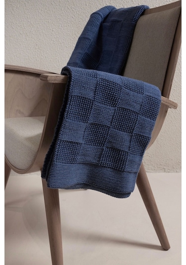 Plaid İndigo Tek Kişilik Battaniye 160x220 15016 Indigo