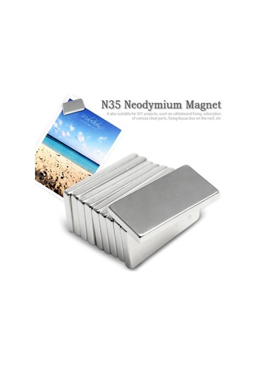5 Adet 20X10X2 Süper Güçlü Neodyum Mıknatıs Magnet