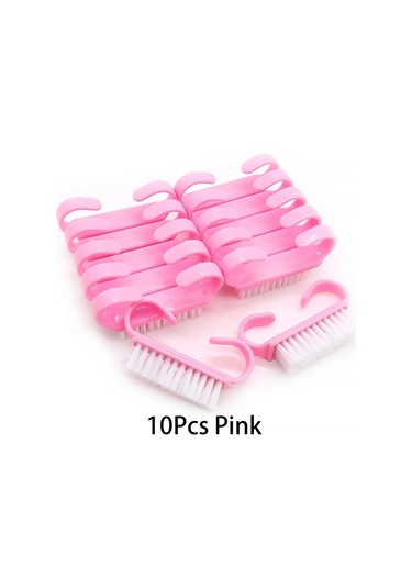 10/20/50/100 Adet Kolu Kavrama Tırnak Fırçası Tırnak Fırçalama Temizleme Tırnak Fırçaları Temizleyici Tırnak Scrubber Toplu Erkekler Kadınlar İçin Jearlyu Multı