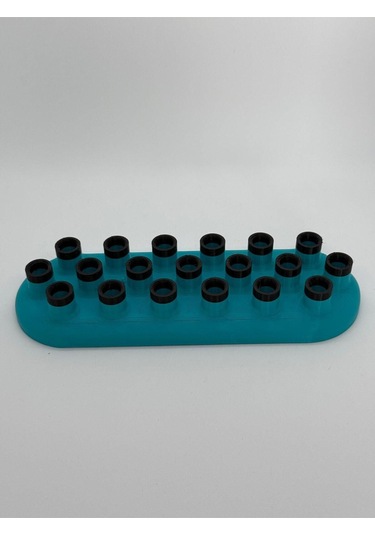 Ceviz Dizayn Standup Kalemlik Ondokuz Gözlü Boya Kalemi Düzenleyici Ressam Kalem Standı