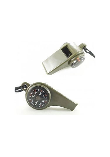 Nikula Çok Fonksiyonlu Askeri Pusula Düdük-Pusula-Termometre