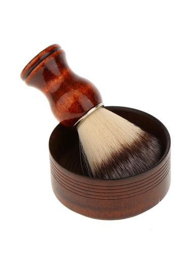 Suntek Ahşap Erkek Kıl Tıraş Fırçası Kupa Kase Berber