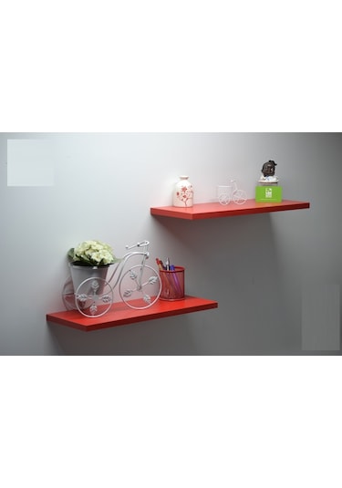 Peakdizayn Duvar Rafı 2'li 50 CM - Farklı Renk Seçenekleri