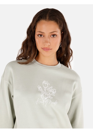 Colin's Colins Yeşil Kadın Sweatshirt Cl1070560 Q1.v2 Mgr Mint Yeşili Colin's Colins Yeşil Kadın Sweatshirt Cl1070560 Q1.v2 Mgr Mint Yeşili