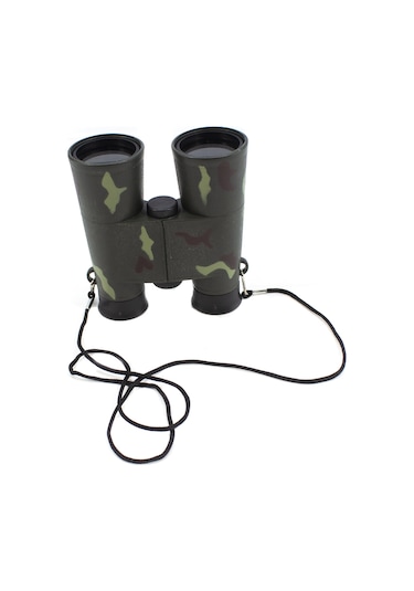 Oyuncak Dürbün Kutulu Kamuflajlı Askı İpli