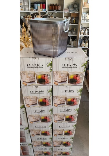 Waco Medium Organizer Akrilik Lüx Patates Soğan & Deterjan Saklama Kabı Kapaklı 5 Litre 1 Adet Şeffaf