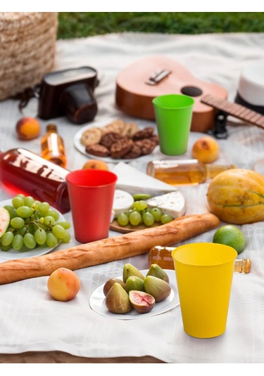 Gred Plastik Çok Kullanımlık Bardaklar 20'l 436565098 Yeşil