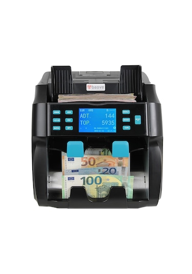 Baove GB9000 Pro Mix Çift Katlı Karışık Para Sayma Makinesi - Sahte  Para Yakalama - TL, Euro, Usd