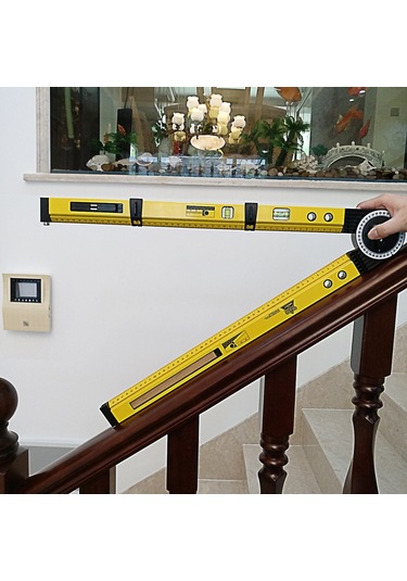 Sones 0-270 Derece Çok Fonksiyonlu Çizgi Ölçer Ağaç İşleme Çizici Pusula Eğim Ölçüm Açı Ölçer