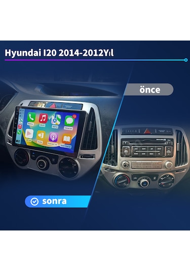 Hyundai I20 2014-2012yıl Android 4gb Ram 64gb Rom Carplay Multime