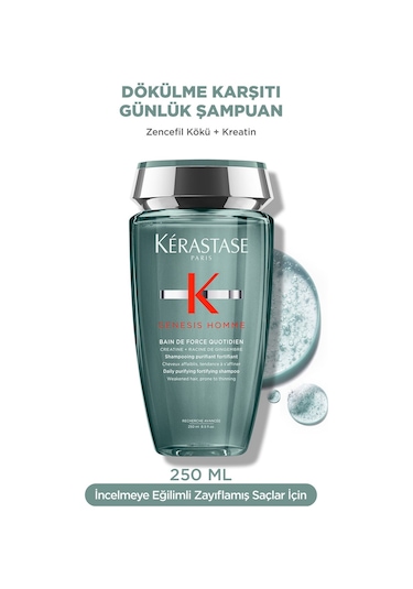 Kerastase Genesis Homme Bain Force Quotidien Şampuan 250 ML