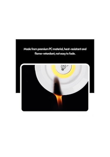 Gajeena Kablosuz Kumandalı Dokunmatik Led Lamba, Mutfak/balkon/raflar İçin Gece Aydını, Pil İle Çalışır Piller Dahil Değil Beyaz