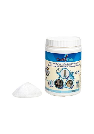 Coffytab A001-8 Güçlü Kireç Temizleme Tozu, 900 Gr Beyaz