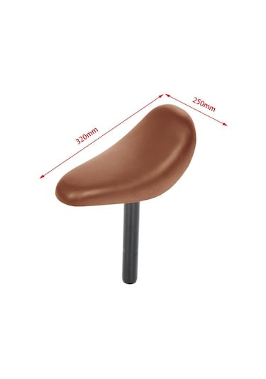 Suntek Çocuk Bisikleti Sele Koltuk Köpüğü Yastıklı Çocuk Kahverengi