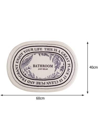 Suntek Zemin Halısı Yumuşak İç Mekan Dekoru Mutfak Kapı Banyo Oval