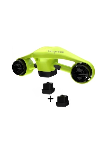 Sea Scooter Elektrikli Deniz Su Scooter Hoverboard Citymate +Kılf Yeşil 2 Adet Normal Bataryalı