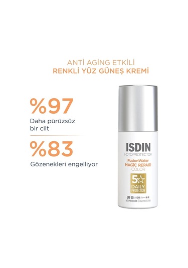 Isdin Fotoprotector Fusion Water Magic Repair Color Spf 50 50 ML
