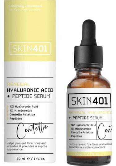 Skin401 Hyaluronik Asit + Peptit Yoğun Nemlendirici Serum 30 ML
