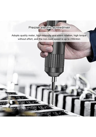 Ximistore9 Şarj Edilebilir Mini Elektrikli Tornavida Seti - 1800mah Pil, Usb Şarj, 230r/dk Hız 109 Karakter