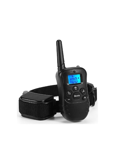 Petainer 998DR Kumandalı Şarjlı Köpek Eğitim Tasması Siyah