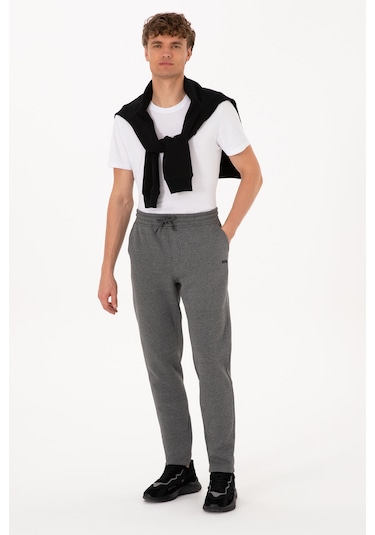 U.S. Polo Assn. Erkek Antrasit Melanj Şardonlu Eşofman Altı 50313761-VR081