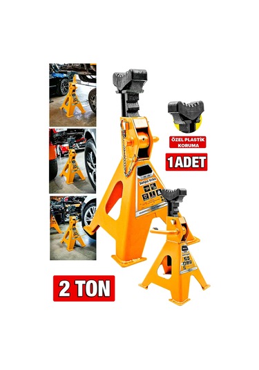 Staxx Kaymaz Başlıklı 2 Ton Araç Altı Kriko Sehpası 1 Adet