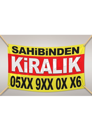 Satılık Kiralık Branda Pankart Basımı Ilan Afişi Dijital Baskısı (508157104)