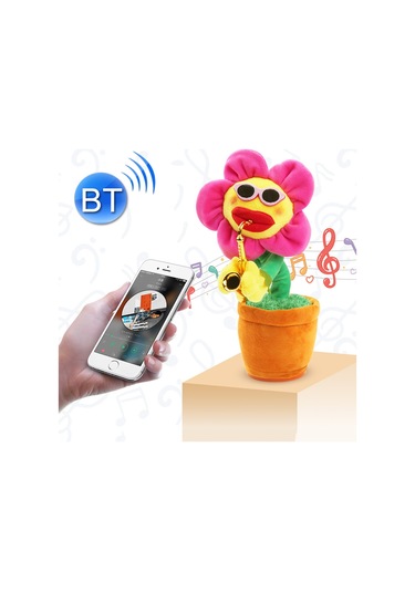 Sunflower Sax Style Bluetooth Plush Children Adult Toy ,support Usb Charging & Red