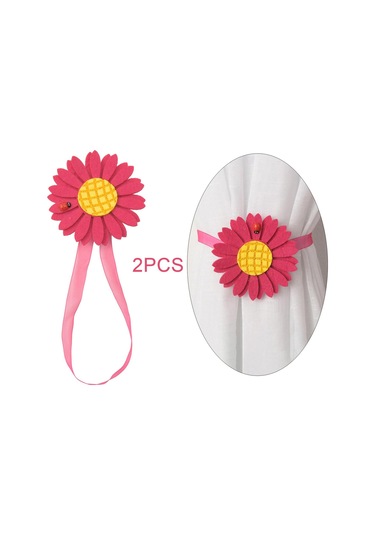 Suntek Magideal 1 Çift Örtü Kravat Arkalıkları Dekoratif Gül-dantel